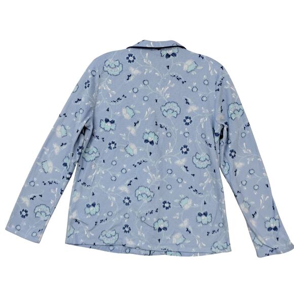 Adonna Sleepwear Pajama Set Size Medium Light Blue Long Sleeve - Picture 3 of 9